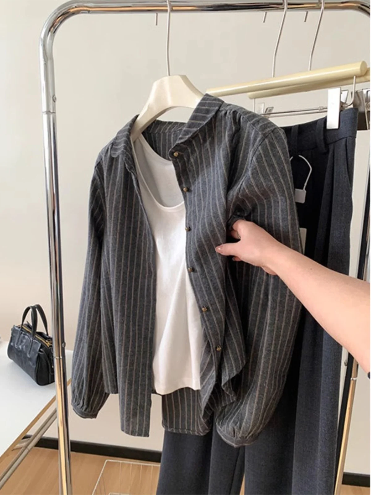 

Ele Lightweight Japanese Sle Women's irt Loose Fit Sun Protection Cheered Design Spring Faion Commute Sle