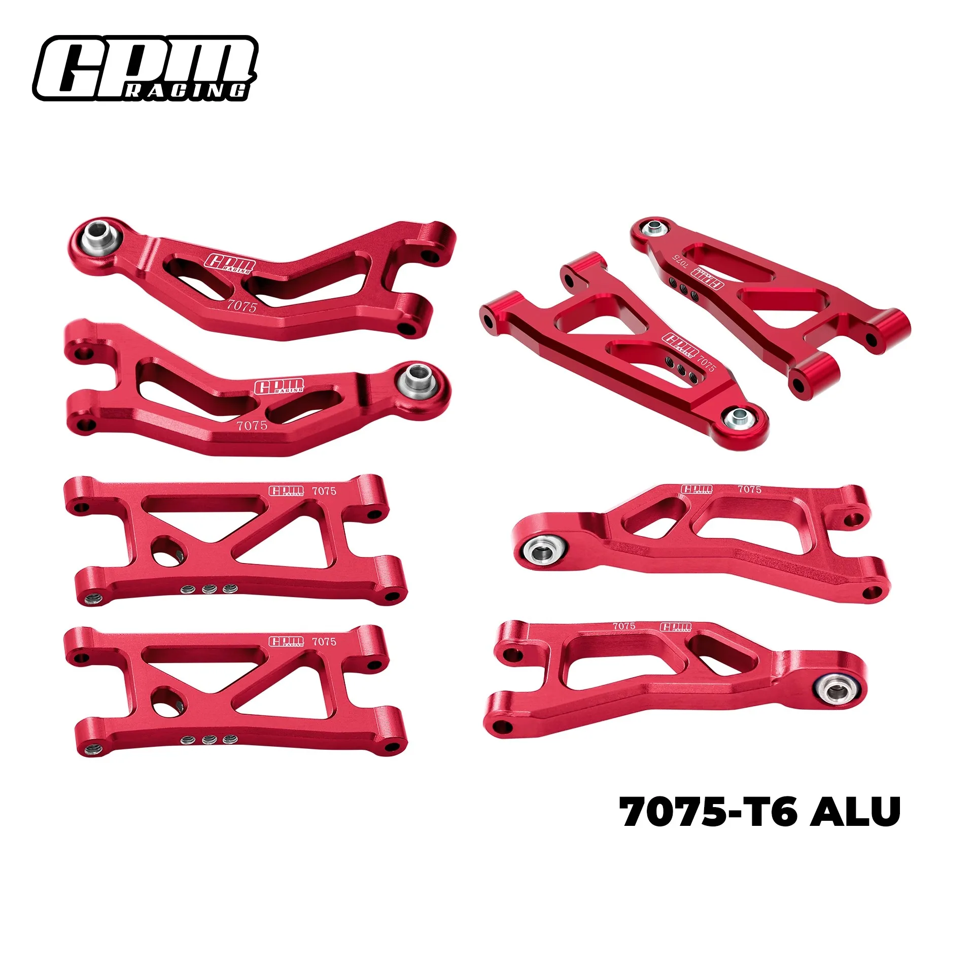 ARRMA 1/16 Little Mohave LOSI 1/12 NASCAR Aluminio 7075 (delantero+trasero) Brazo superior e inferior