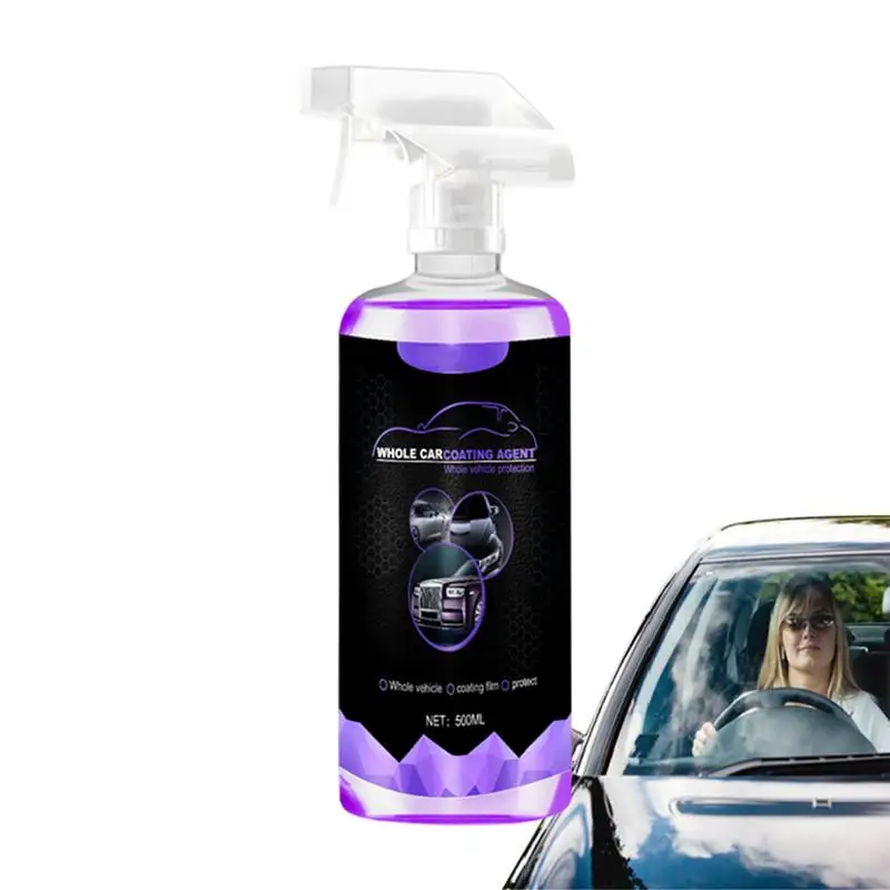 

Auto Coating Agent Spray 500ml Liquid Car Wax Spray Anti-scratch Hand Spray Auto Coating Brighten Cleaner For Various Car Paint