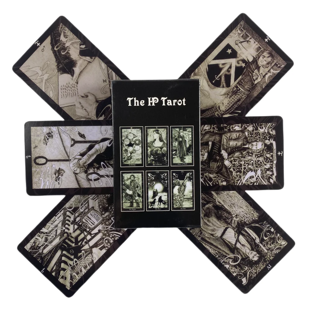 Baraja de tarot HP Tarot 78, cartas de tarot originales para principiantes y herramientas de adivinación de tarot ligeras, baraja de tarot Rider