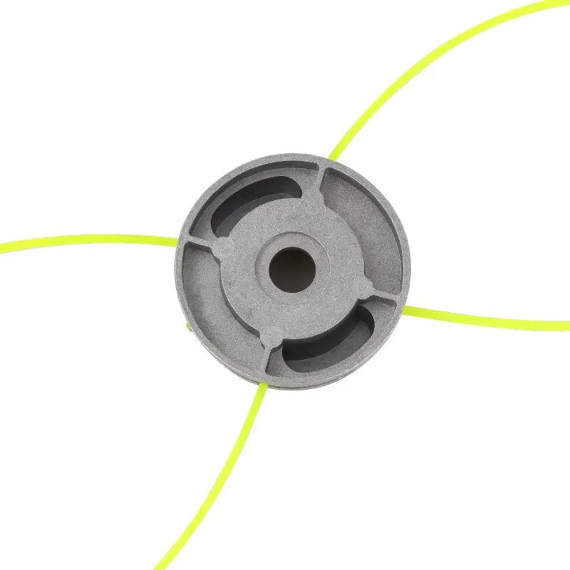 Universal Aluminum Grass Trimmer Head with Pre-loaded Nylon Line for Home Yard Weeding Garden Lawn Care