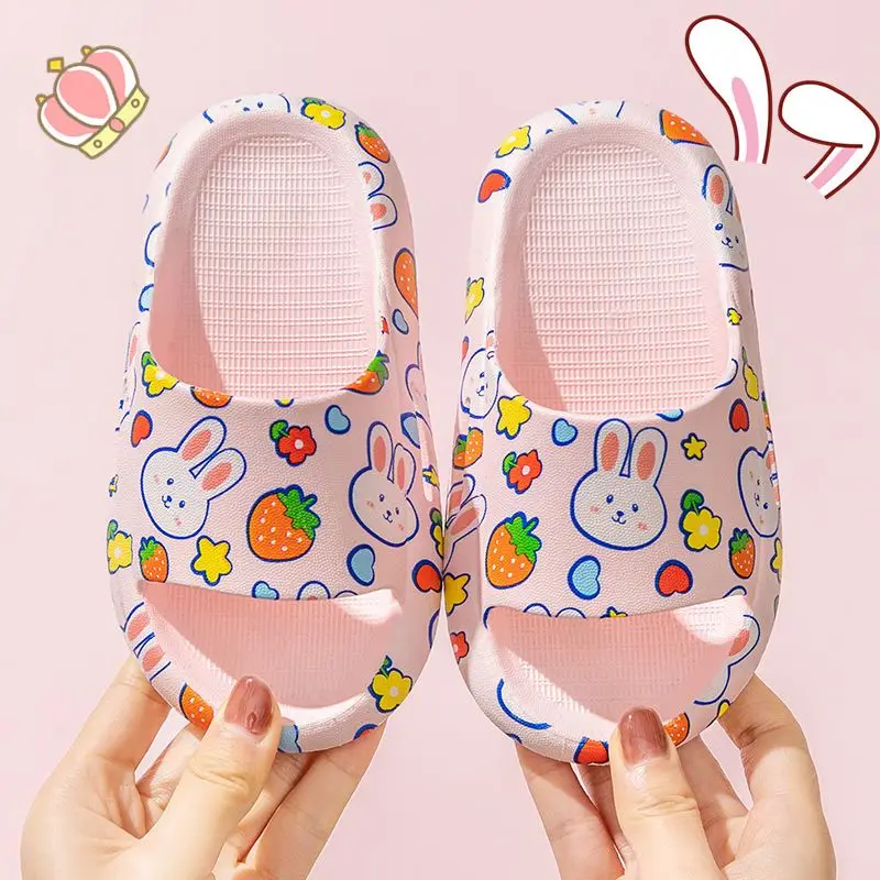 

Kids Cute Summer Slippers for Girls and Boys Non-Slip Odor-Resistant Indoor Bath Home Use