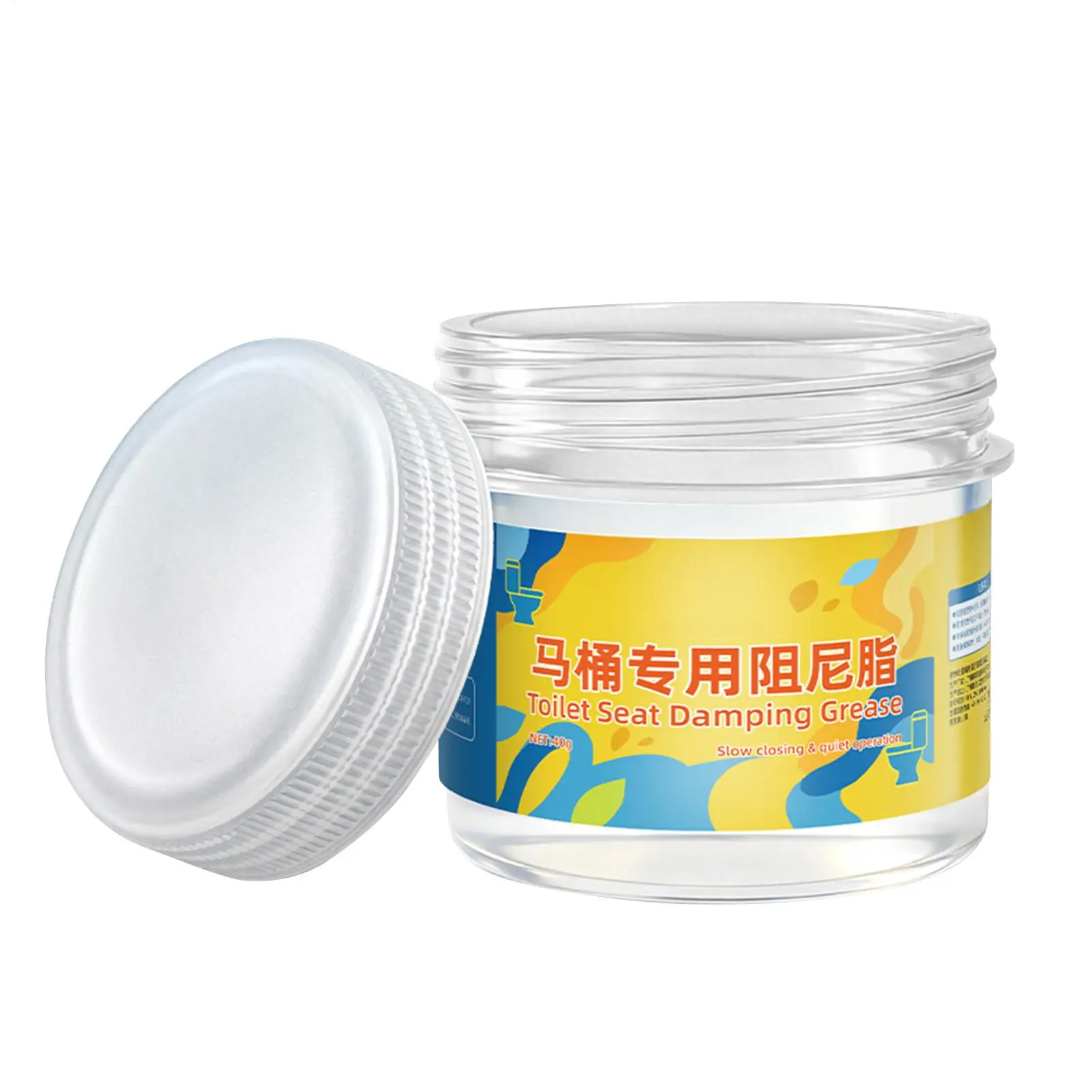 Dampening Grease 40g Shower Shock Absorber Lubricant Household Toilet Grease for Home Office Shower Bathroom Bedroom Workshop
