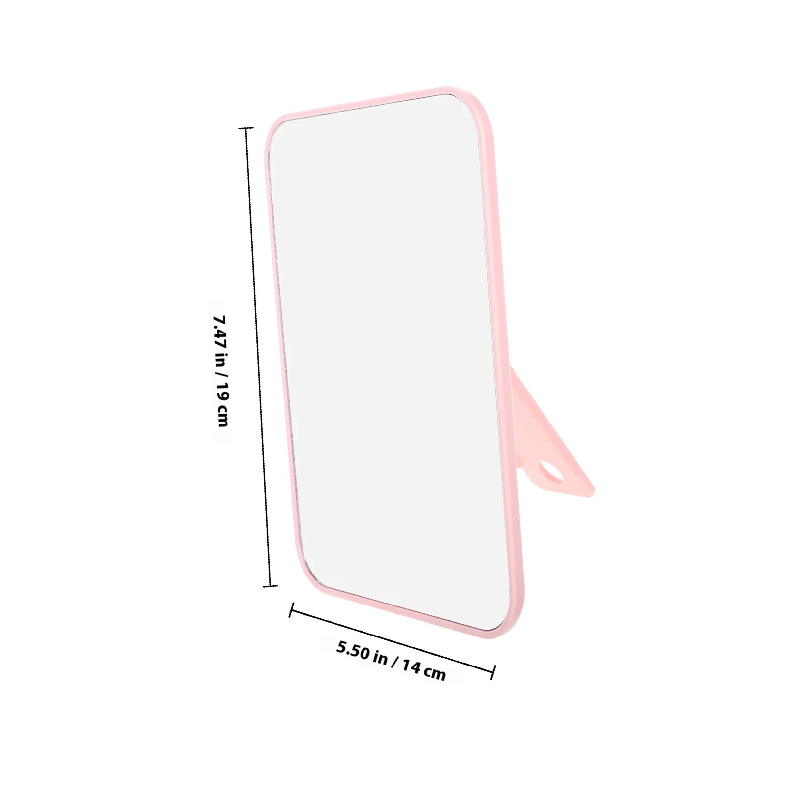 Specchio per trucco pieghevole Specchio cosmetico portatile compatto da scrivania da viaggio per ufficio Tavolo da trucco portatile per toelettatura di piccole dimensioni