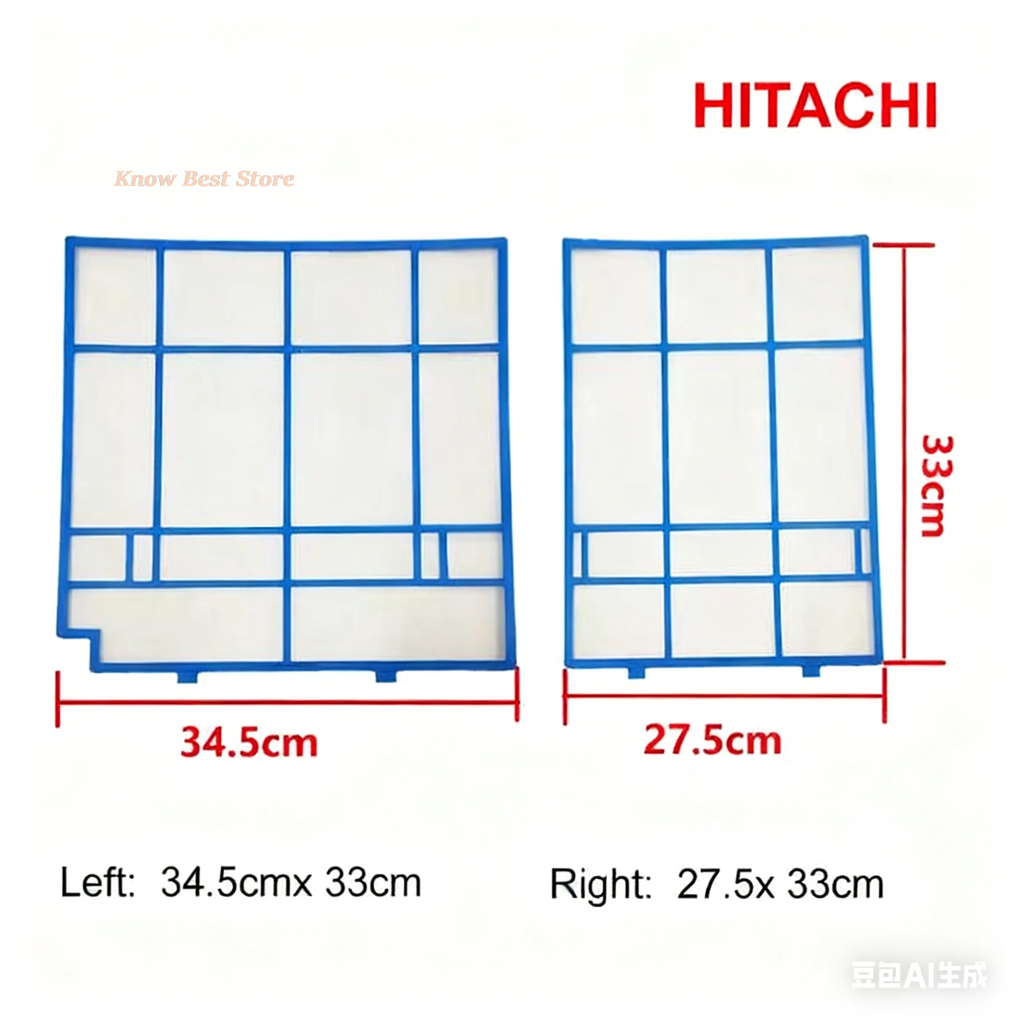 Customized Air Conditioner Filter Sets for Hitachi Various Models (1p/1.5p/2P) Old Machine Custom Home Appliance Parts