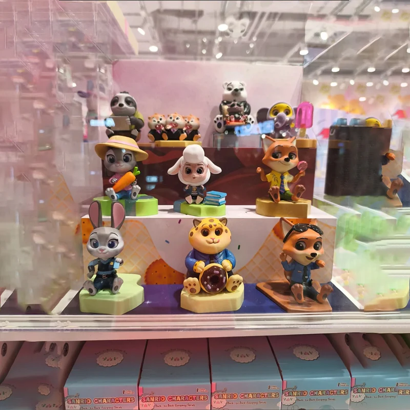 

Подлинная серия Disney Zootopia, аниме-фигурки, слепая коробка, Джуди Ник Беллвинтер, офицер, милые настольные украшения, модель куклы, игрушки