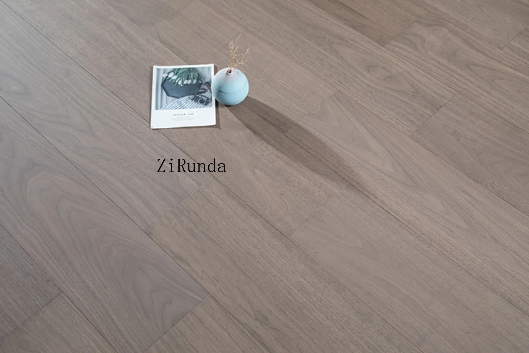 نسخة مخصصة من الجوز 12 مم أرضيات خشبية هندسية متعددة الطبقات عالية الجودة