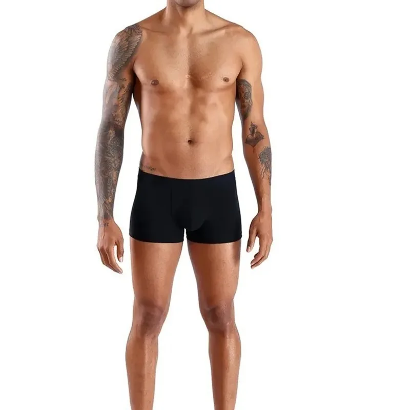 10PCS Men's Underwear Black Color Men Underpant High Stretch Boxer Shorts Sexy Men Panties Plus Size L-4XL Breathable Men Boxer