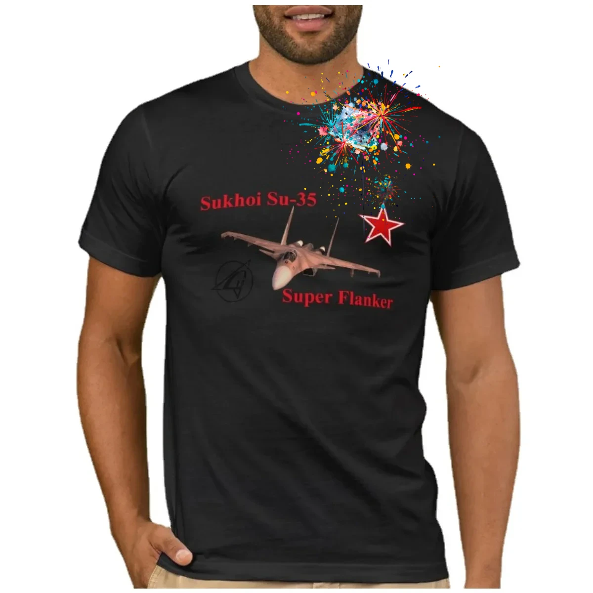 Sukhoi Su-35 Super Flanker Multirole Fighter T-Shirt 100% Cotton O-Neck Short Sleeve Summer Casual Mens T-shirt Streetwear
