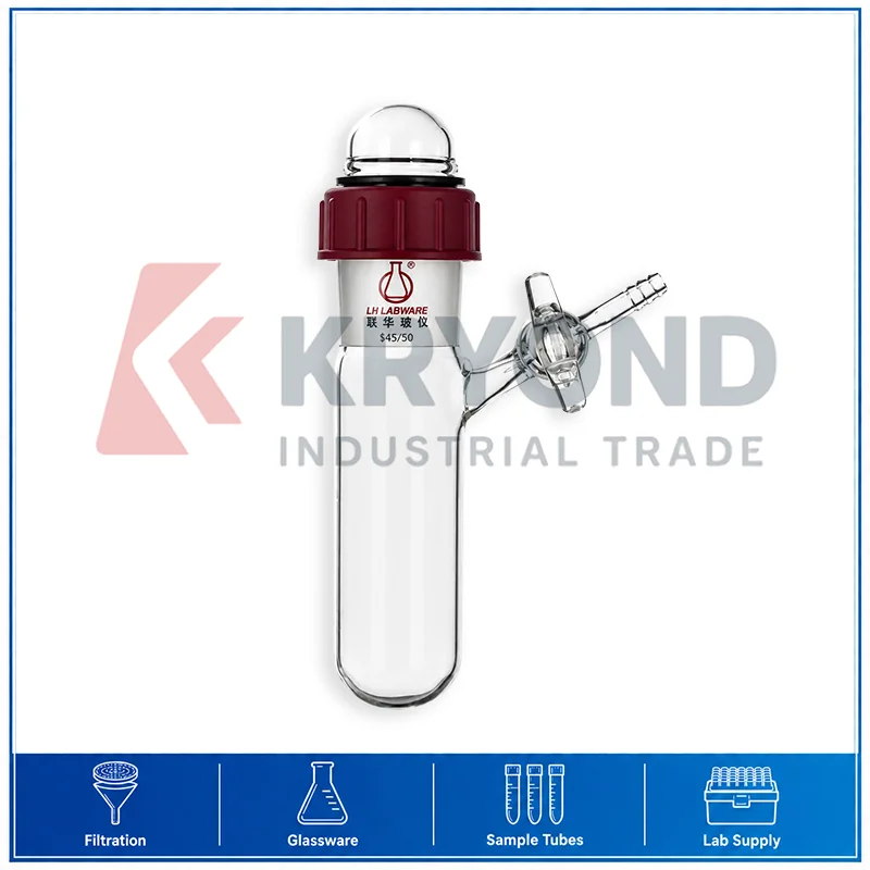 LH-453 Vacuum Dryer Glass Apparatus 45 Grinding Joint Replaceable Valve Borosilicate Laboratory Glassware Research Use Pack Set