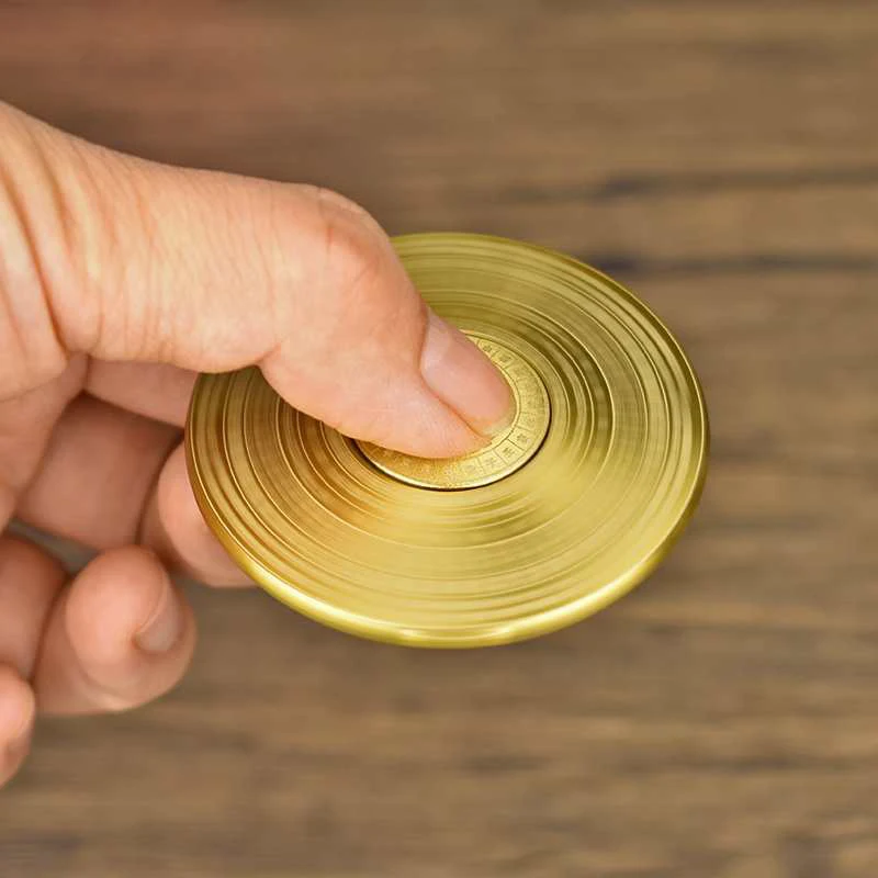 Chinese Style Tai Chi Fidget Spinner for Adults Teens ADHD Stress Anxiety Relief Toys Metal EDC Gadgets Novelty Gifts