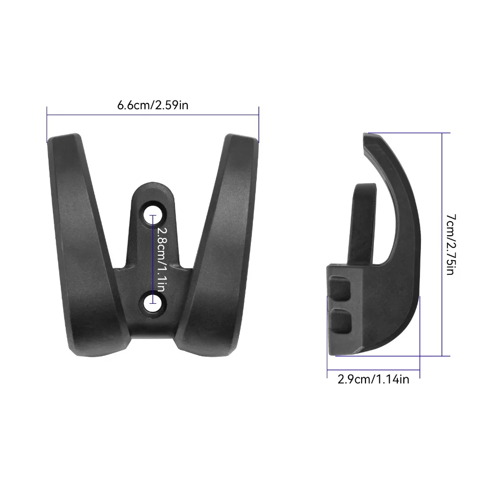الجبهة مزدوجة هوك خوذة حقيبة كليب المشبك المزدوج مخلب هوكر ل SEGWAY ZT3 برو E-سكوتر أكياس قبضة تخزين حامل الرف الملحقات #4