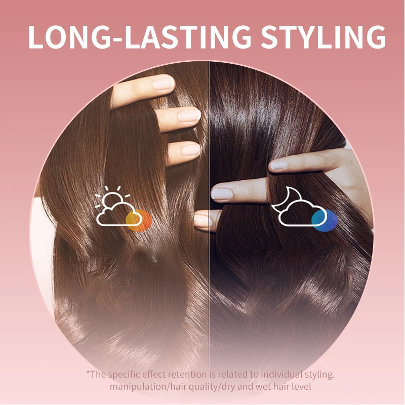 자동 고데기 사용 예시