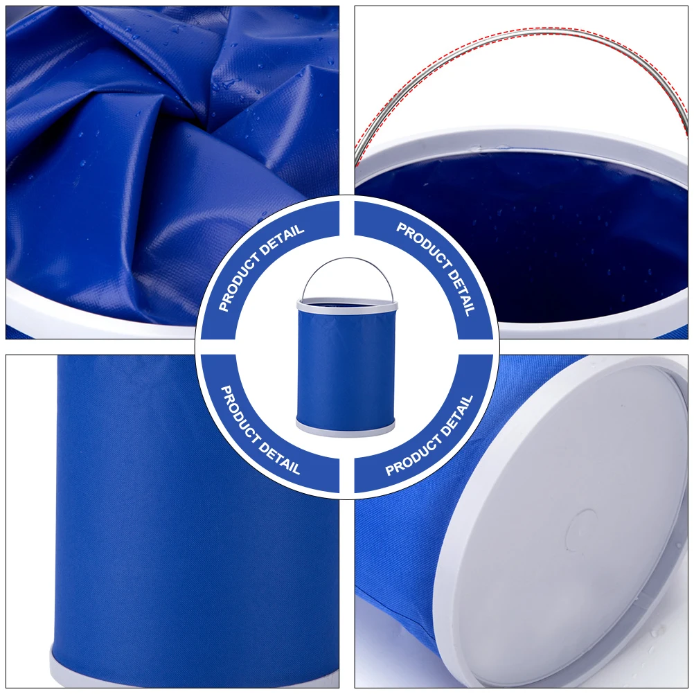 

1Pcs Large Capacity Foldable Bucket Portable Outdoor Fishing Vehicle Cleaning Water Storage Container Space Saving