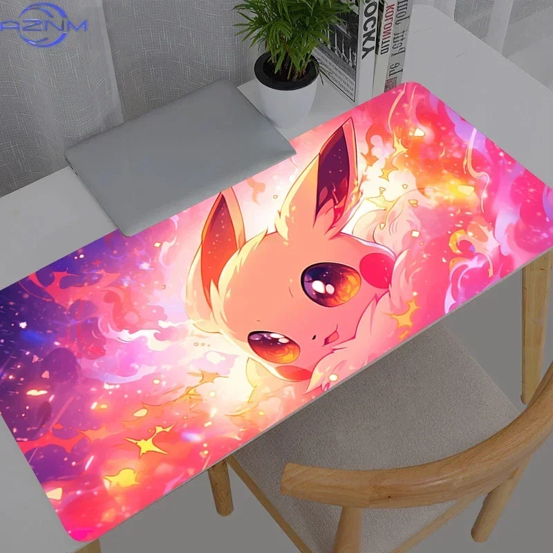 Flareon Colorful Sparkle Fantasy Anime Large Mousepad, Rubber Non Slip Desk Mat for Gaming and Office Desktop Decoration