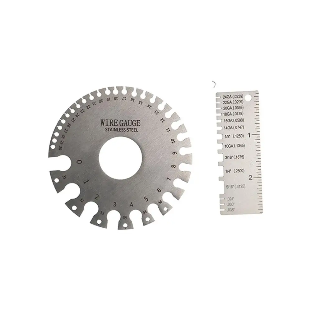 

Cable Sheet Anti-rust Stainless Steel Anti-corrosion Wire Gauge Thickness Measurement Plate Ruler Measuring Tool