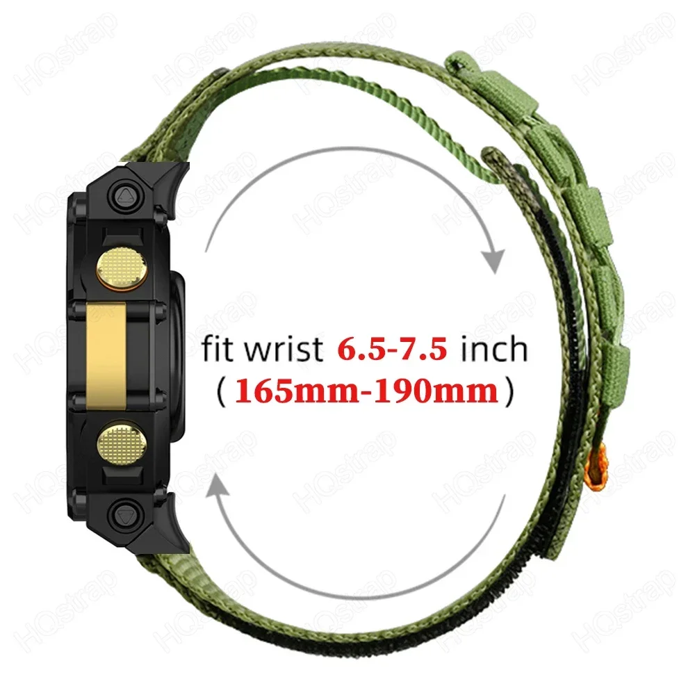 New Sport Nylon Watch Band for Huami for Amazfit T-rex 2 3 Ultra Strap for Amazfit T-rex Pro Tyrannosaurus Smartwatch Bracelet