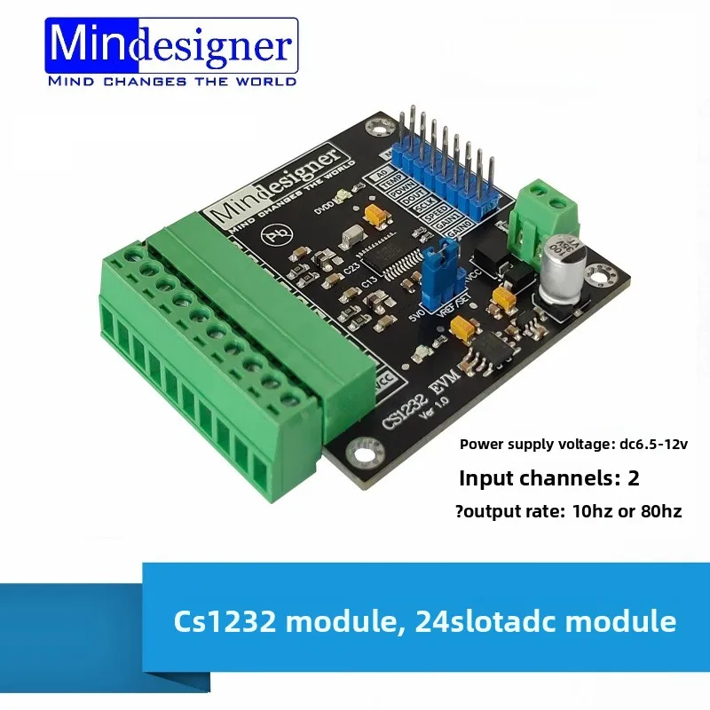 CS1232 Module 24-bit ADC Module High-precision Analog-to-digital Conversion Module Compatible with ADS1232