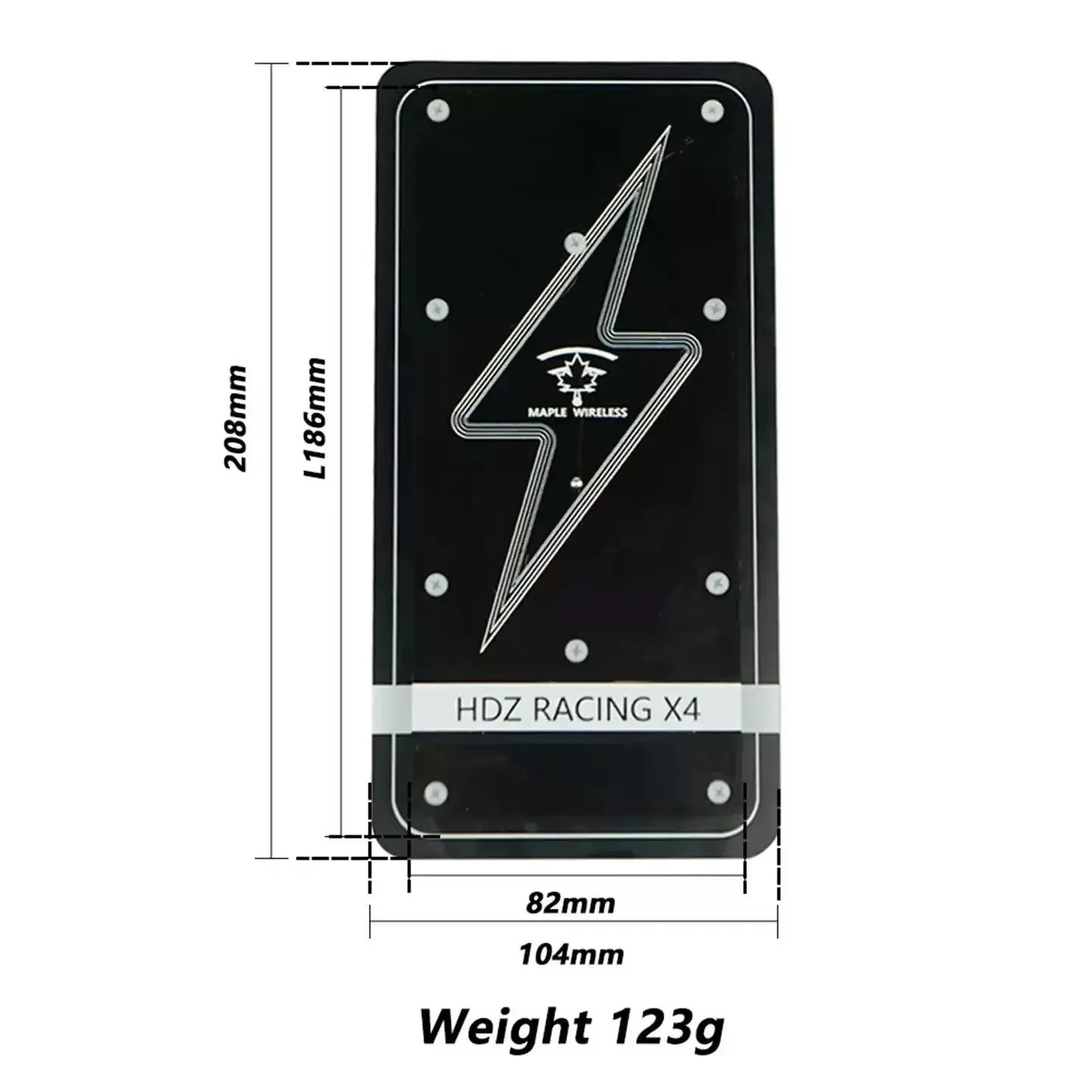 SmCpMaple Wireless HDZ RACING X4 FPV Race Antenna, 123g Lightweight RHCP Panel Antenna For HDZero Digital FPV Goggles