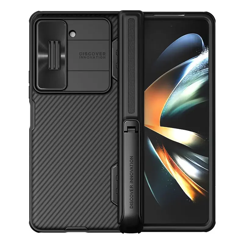 

NILLKIN Camshield Fold Case for Samsung Galaxy Z Fold 5 with Sliding-Type Detachable Phone Holder & Slide Lens Cover Phone Case