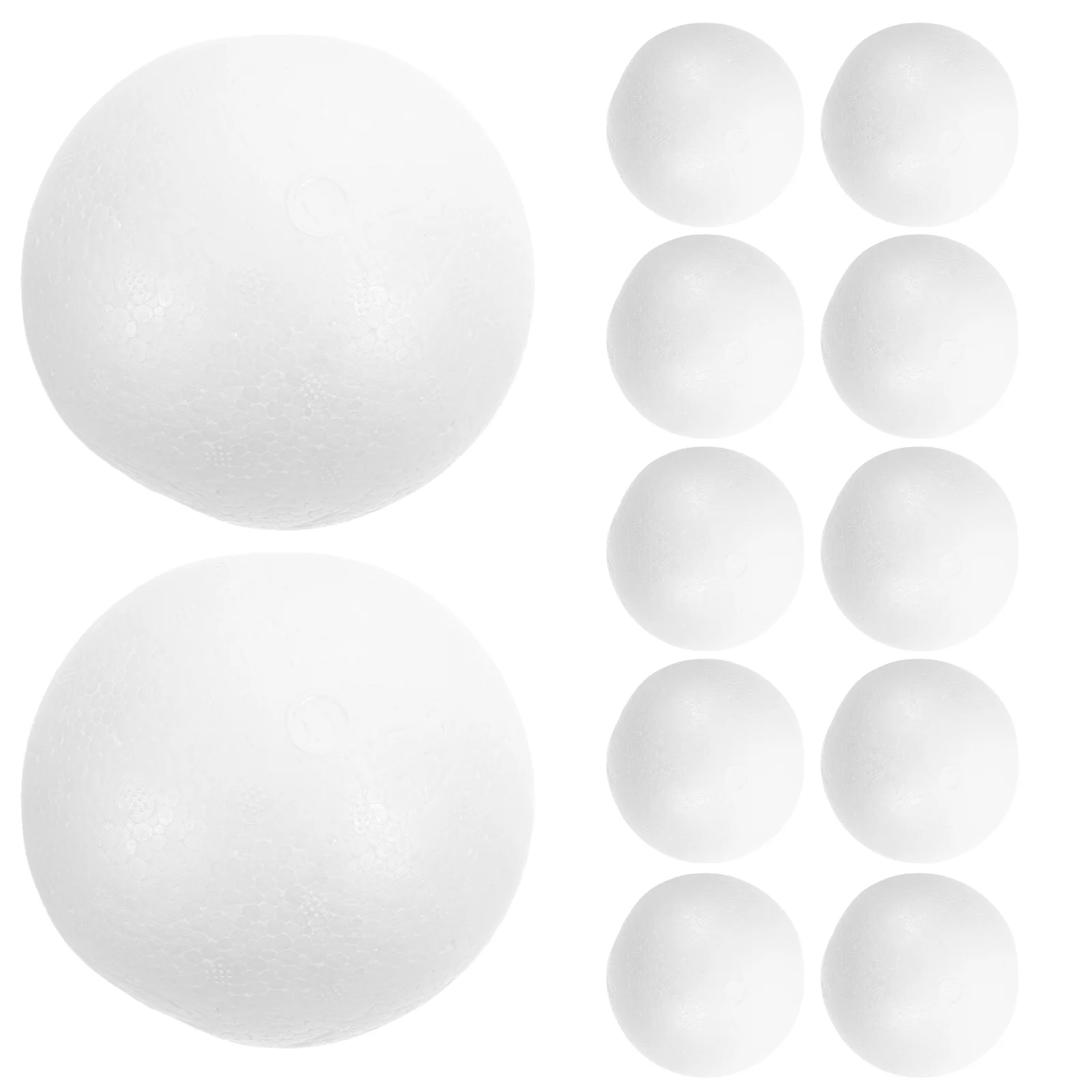 

12 Pcs Foam Ball Funny White Balls Small Christmas Decor Craft Ornament Snowball