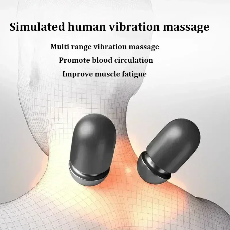 Electric Neck Massage Pillow Heating Shiatsu Vibration Neck Massage Back Cervical Traction Shiatsu Spine Support Memory Foam - Image 2