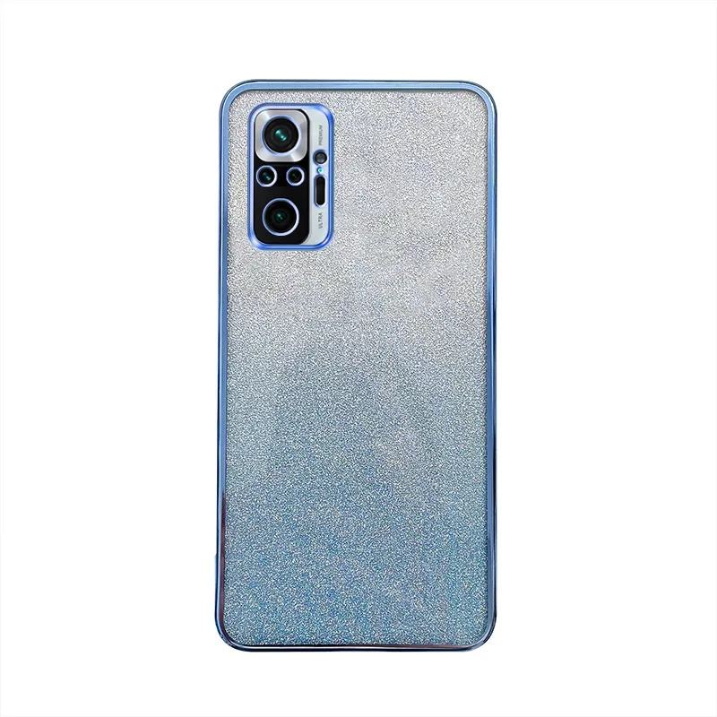 For Xiaomi Redmi Note 10 Pro Case Redmi Note 10 Pro Max Phone Case Luxury Electroplated Glitter Soft Bumper Clear Back Cover