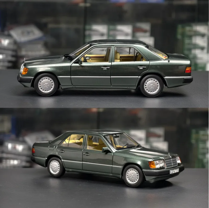 New Arrival Rare Color 1/18 Special Price Die-cast Metal German 1990 230E W124 Luxury Car Model Furniture Display Collection Toy