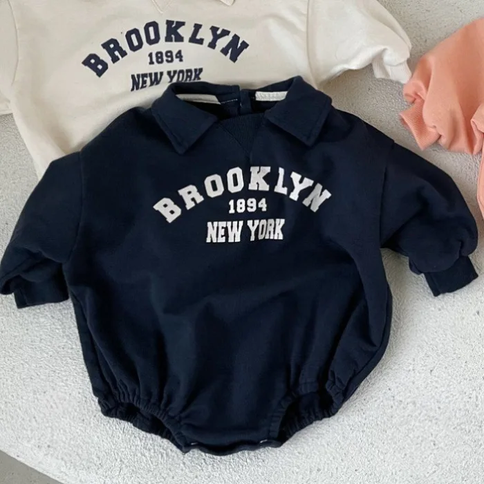 2025 صيف جديد بيبي بوي كم طويل عادية ارتداءها الوليد طفل فتاة جمبسوت من القطن لطيف إلكتروني طباعة ملابس الرضع #3