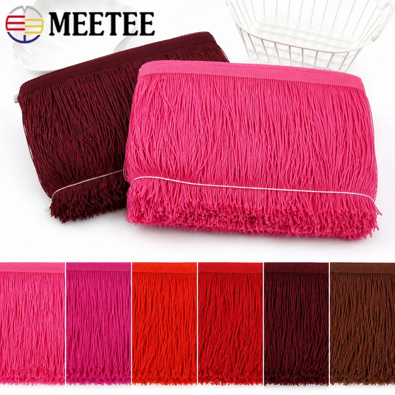 10-30cm Latin Dance Dresses Fringe Trim Ballroom Costumes Skirts Flowing Trimming DIY Sewing Garment Decoration Accessories