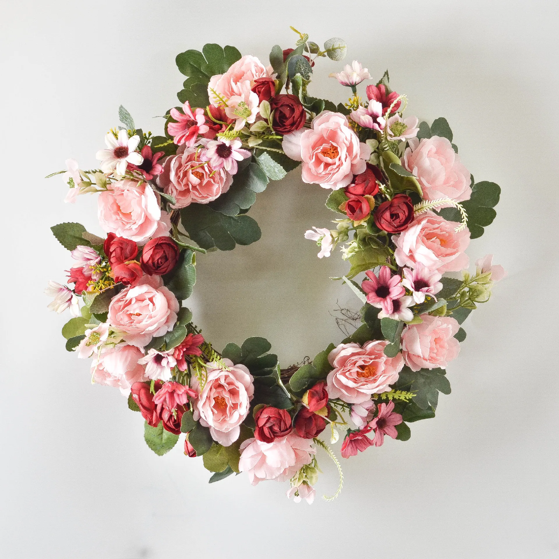 Simulation wreath rose home pendant wedding wall jewelry