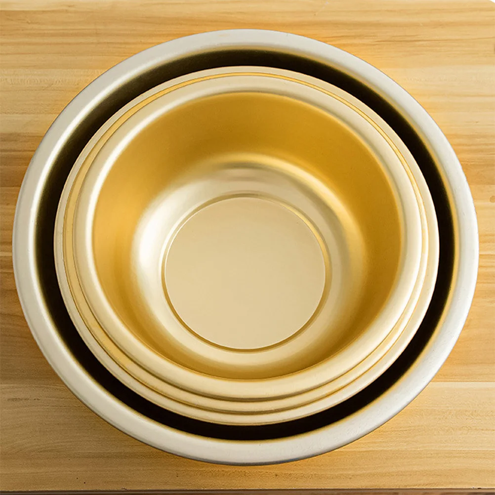 

Aluminum Vegetable Washing Basin Large Capacity Metal Round Kitchen Wash Basin Multipurpose Fruit Storage Container