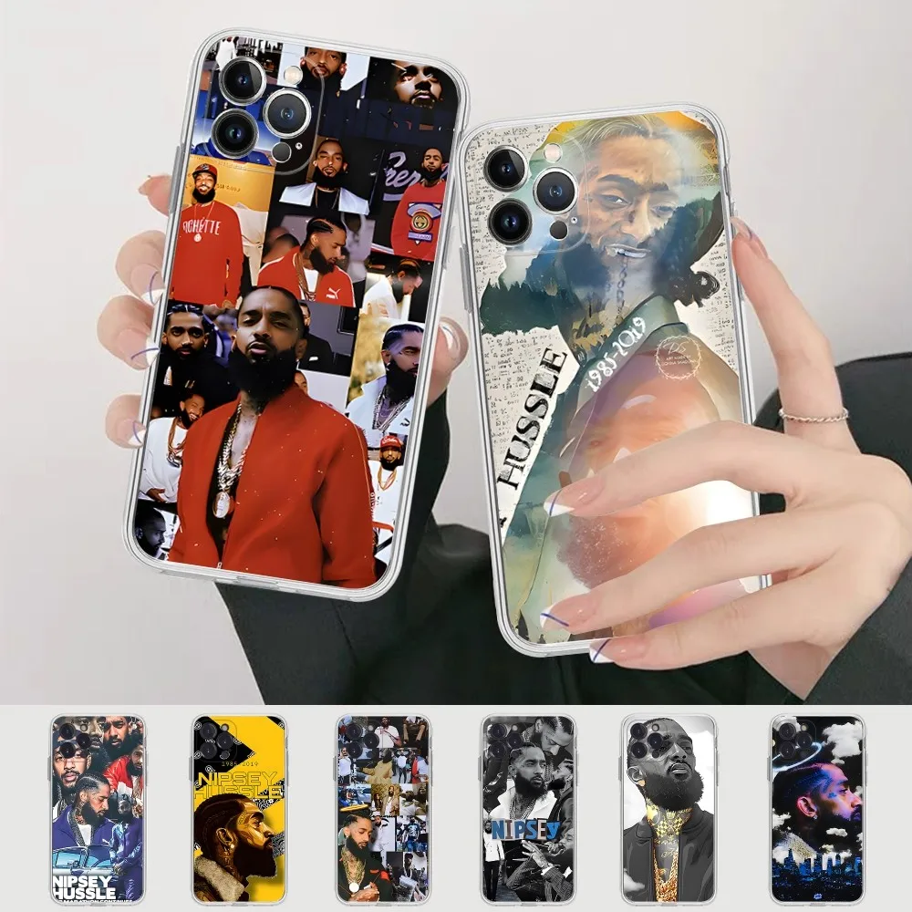 Rapper Nipsey Hussle Phone Case For IPhone 16 15 8 7 6 6S Plus X SE XR XS 14 11 12 13 Mini Pro Max Mobile Case