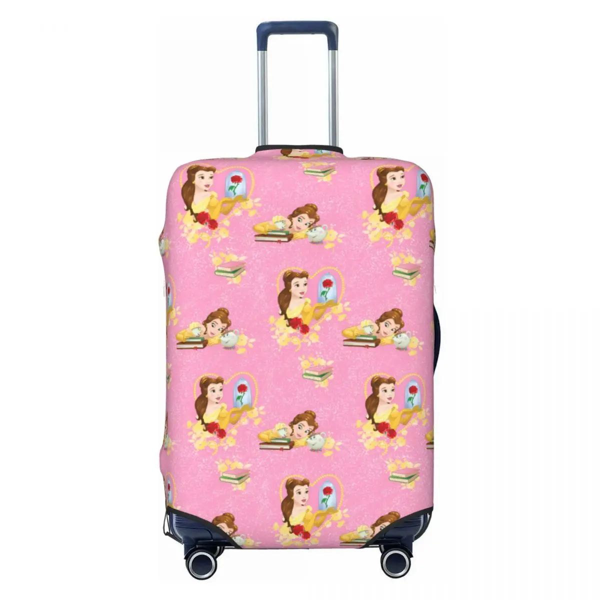 

Custom Beautys Beasts Cartoon Manga Travel Luggage Cover Washable Comics Suitcase Cover Protector Fit 18-32 Inch
