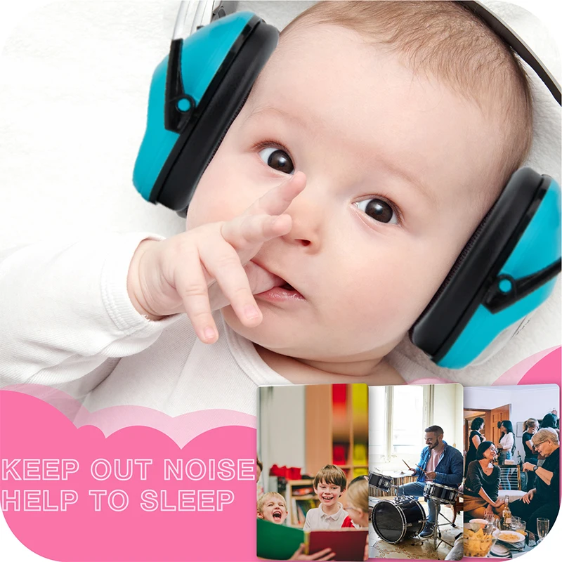 Children Kids Ear Protector Earmuffs Kids 26dB Hearing Protection Soundproof Headphone Safety Reduction Ear Muff Noise Cancellin