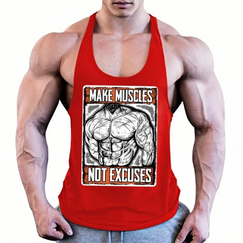 

Bodybuilding Men's Gym Tank Top – Stringer Singlet, Lightweight Construction Undershirt for Agile Movement Sessions