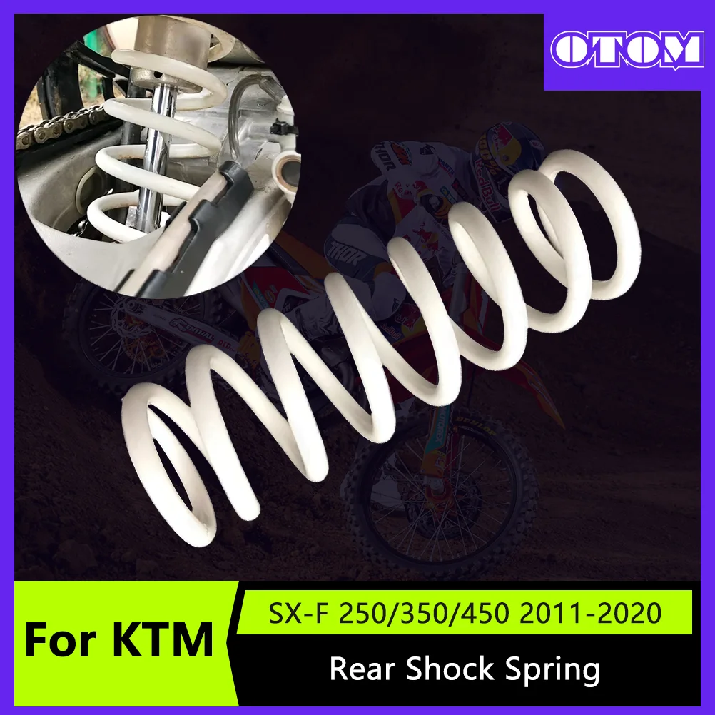 

OTOM Motocross 260mm WP54-260 Rear Shock Spring White Air Absorber Suspension for KTM SXF250 350 450 2011-2020 Dirt Bike Parts