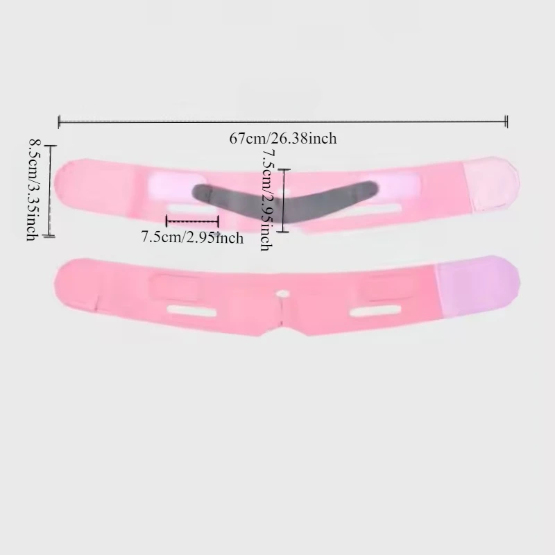 Бежевая V-образная формирующая и лифтинговая повязка для лица — невидимая, дышащая, укрепляющая маска из графена, без запаха