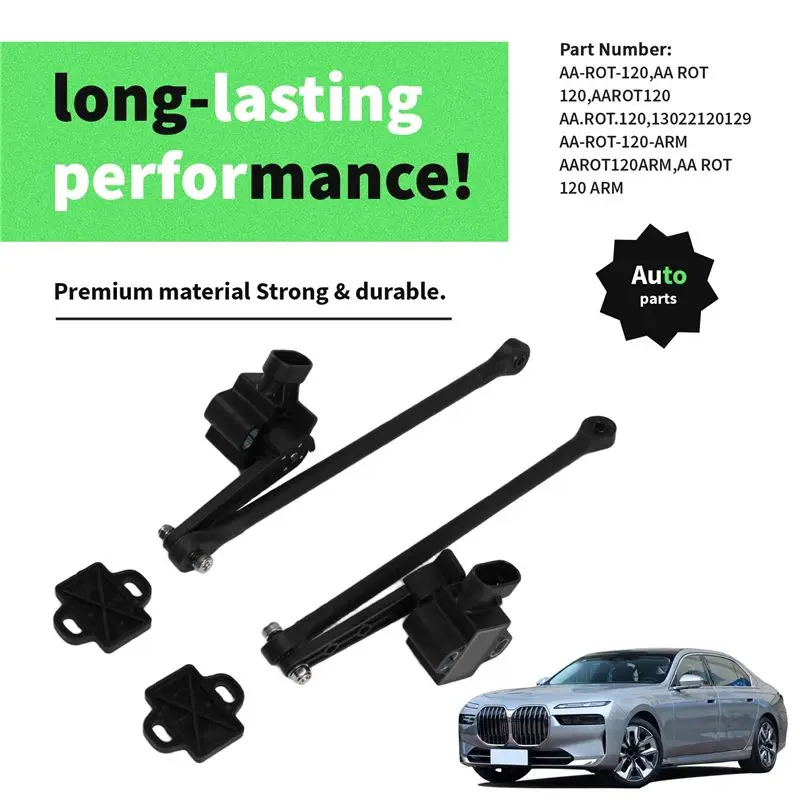 New 2Pcs/Lot 13022120129 AA-ROT-120 AAROT120 Air Suspension Ride Height Leveling Level Control Sensor Part For BMW-A97E