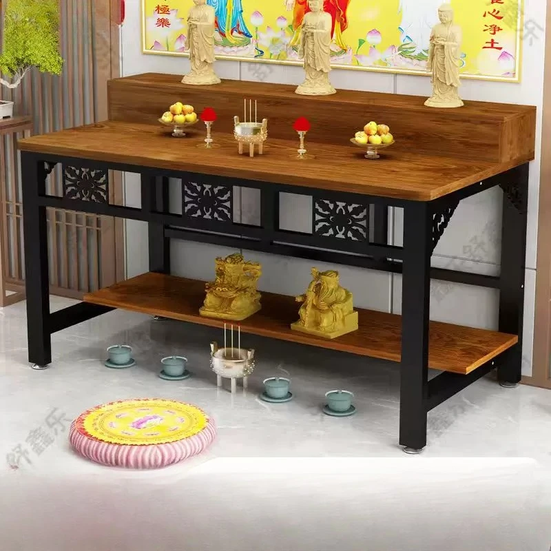 

Cz for home offering table buddha niche hall incense table guanyin buddha statue simple altar table incense double layer