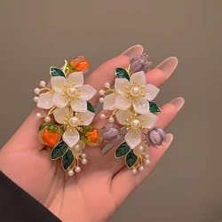 Bridal Flower Hair Clip Headpiece Wedding Hair Accessories  Barrettes Hairpins Women Girls Fashion Hair Accessories Headwear