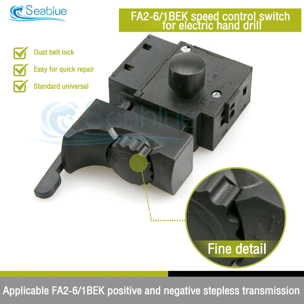 FA2-6/1bek evrensel kilit güç aracı 6a 220v elektrikli matkap hız kontrol tetik düğmesi ileri ve geri anahtarı