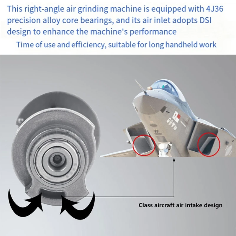 3Inch Pneumatic Angle Grinder Air Cutter Metal Cutting Discs Rotating Tools for Metal Fiberglass Sheet Wood DIY Project-A23R