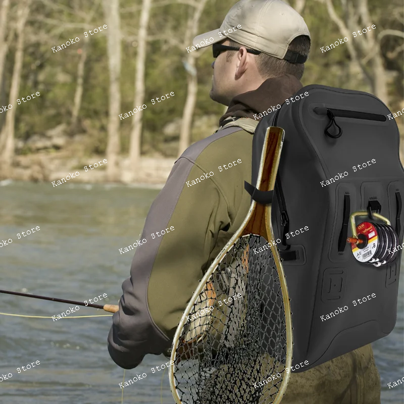 في الهواء الطلق مقاوم للماء حقيبة الطريق متعددة الوظائف الكتف حقيبة تسلق الجبال الغوص الندى التخييم الدراجات بولي TPU محكم على ظهره #3