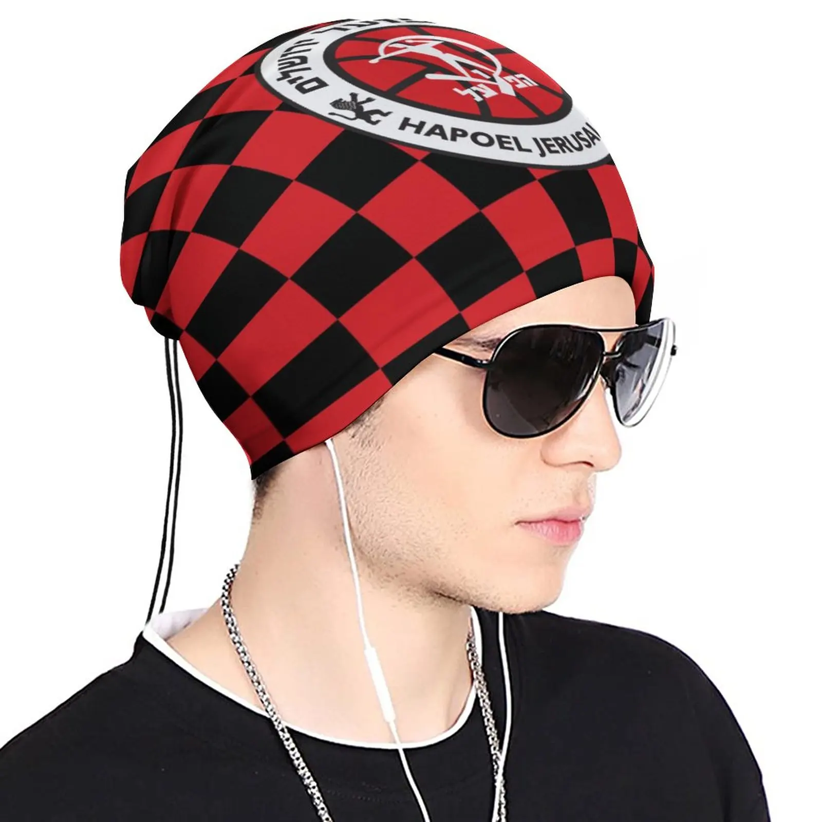 Hapoel jerozolima BC maska bezszwowa Turban nakrycie głowy szyi ciepłe Outdoor wielofunkcyjne