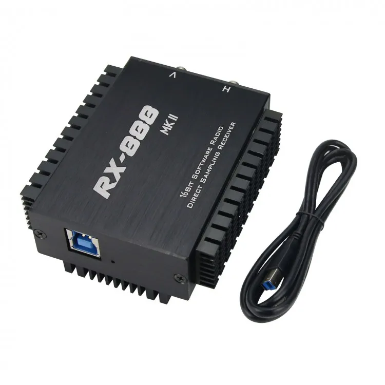 RX-888 MKII SDR Radio Receiver SDR Ham Radio Receiver with LTC2208 16Bit ADC Direct Sampling R828D