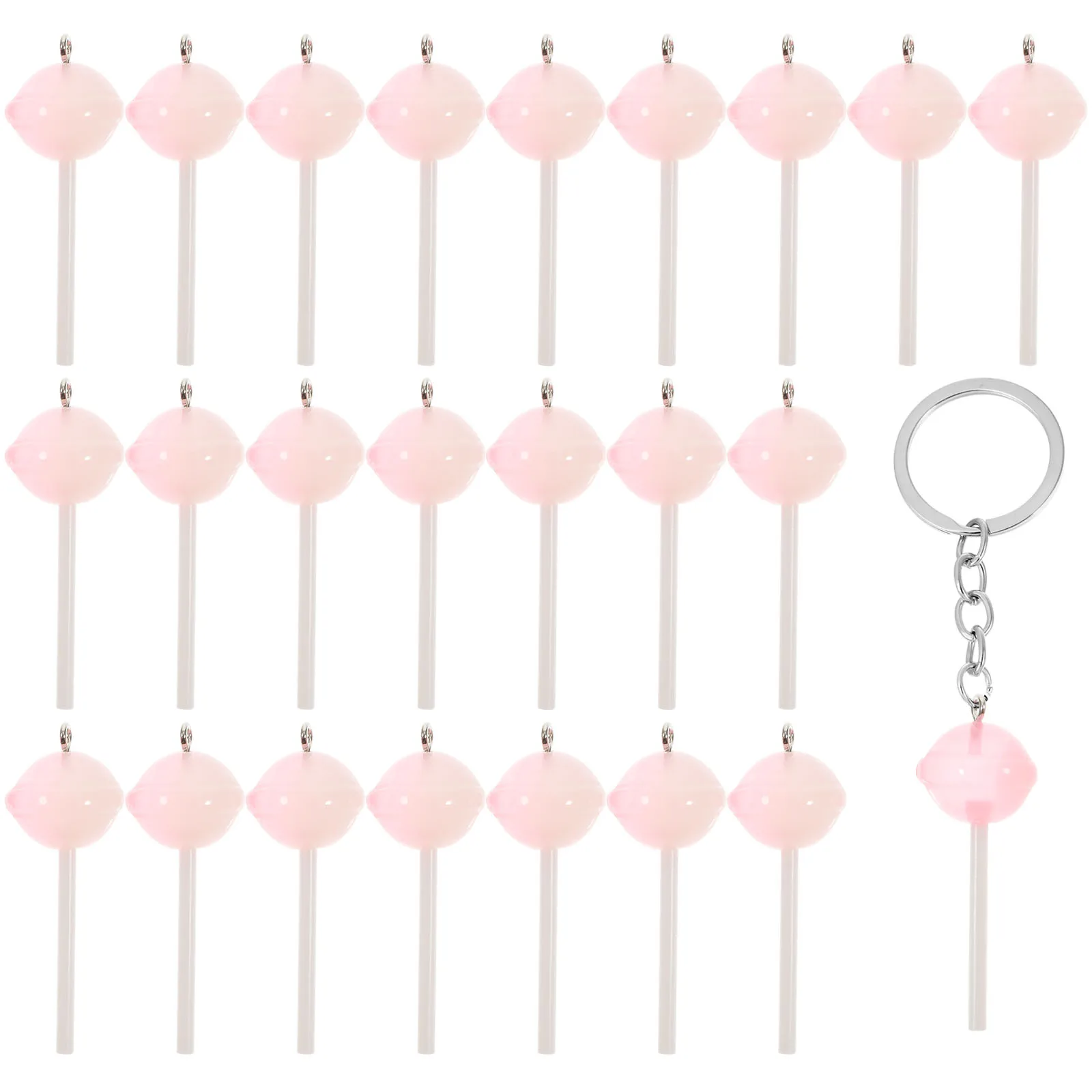 

50 Pcs Keychain for Car Keys Simulation Lollipop Necklace Charm Charms Jewelry Making