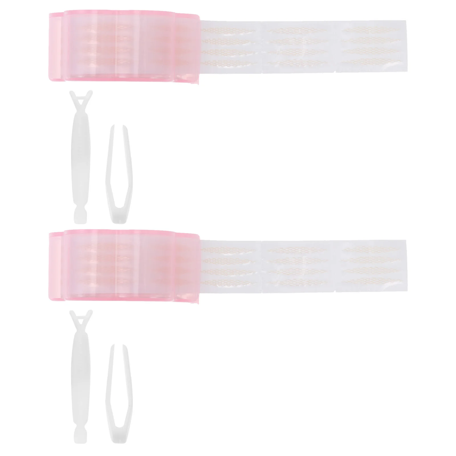 2 セット二重まぶたテープ跡のない接着剤なしアイメイクツールインスタント目に見えないまぶたステッカーパッチ