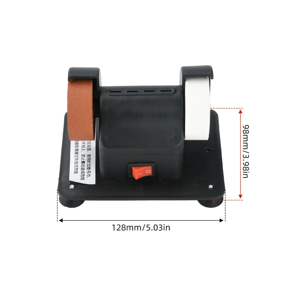 Bench Grinder Household Knife Sharpener 12 Speed Adjustable Dual Wheel Multifunctional Rust Removal Polishing Grinding Machine