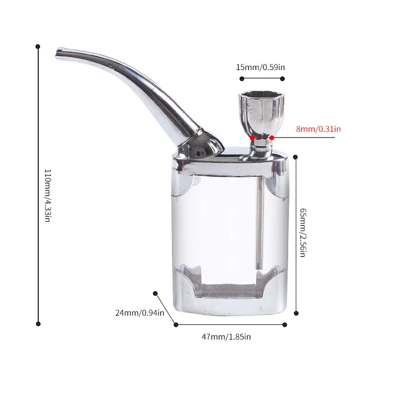 2025 جديد متعدد الوظائف تصفية الغرض أنابيب التدخين المياه مطحنة الدخان Narguile الشيشة أنبوب التبغ حامل السجائر التدخين